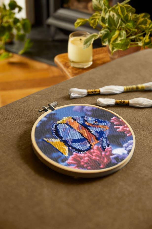 Sealife Scenery Fish Cross Stitch
