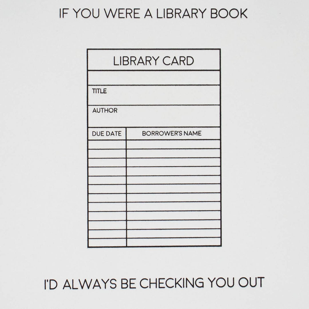 Library - Letterpress Funny Love Card
