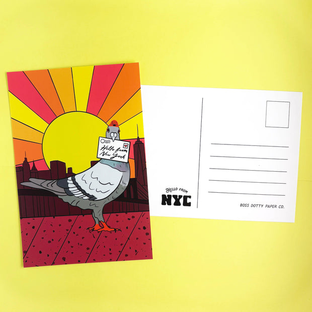 NYC Pigeon Postcard