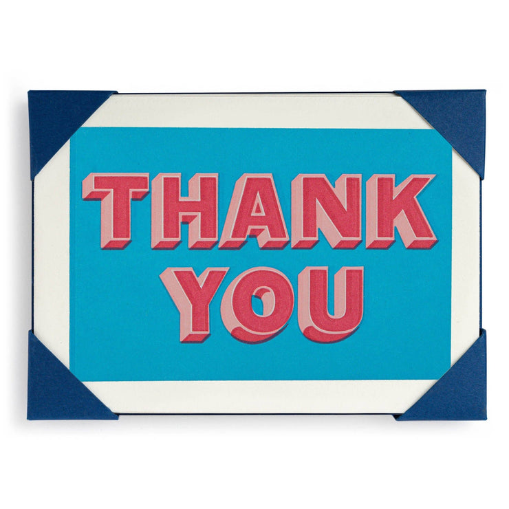 Thank you Hot Pink 5 Pack Notelet Cards