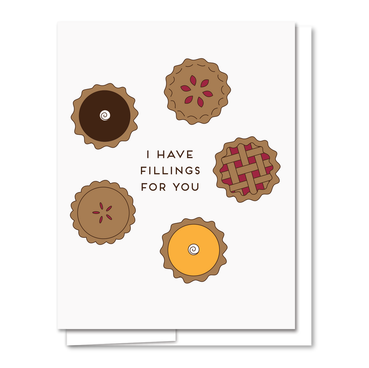 Fillings for You - Letterpress Funny Love Card