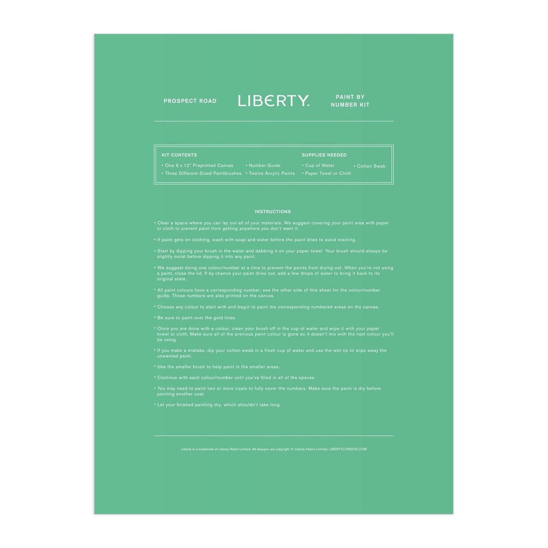 Liberty Prospect Road 9 x 12 Paint by Number Kit