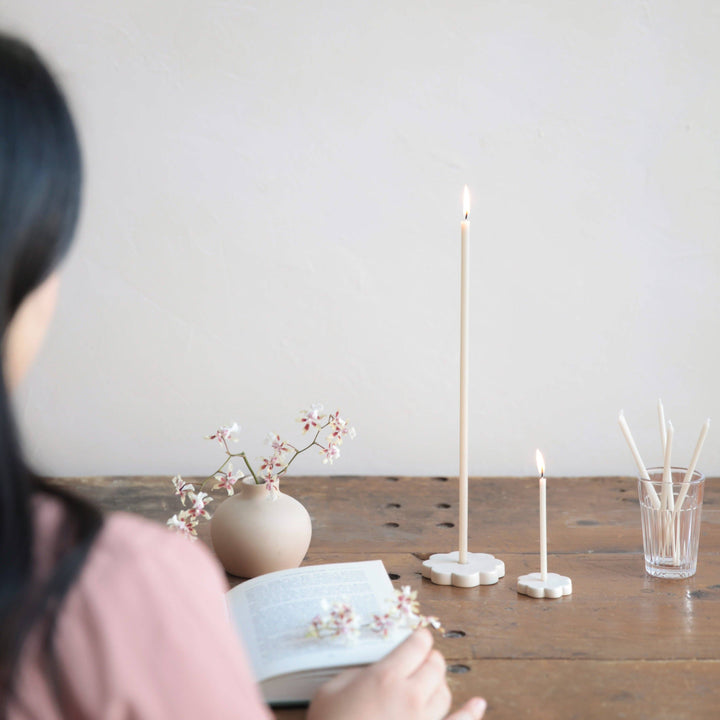 Ceramic Fleur Wishing Candle Holder