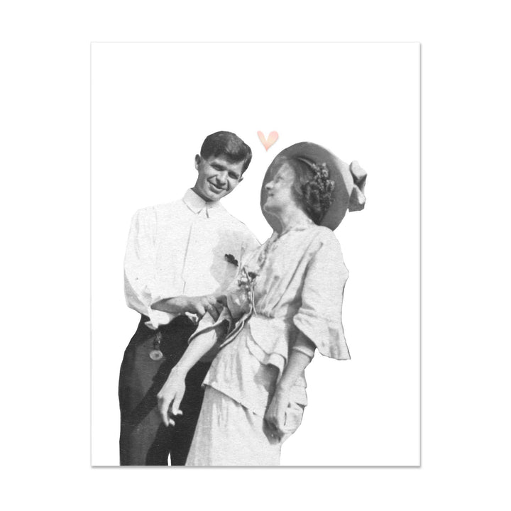 Hudsons Heart Foil Stamped Card