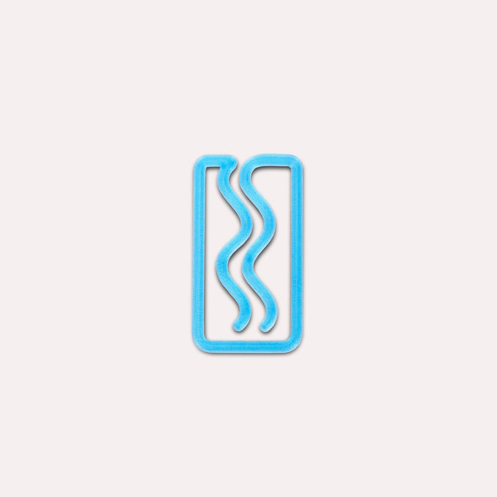 Mini Translucent Miami 3D Printed Bookmark: Multicolour