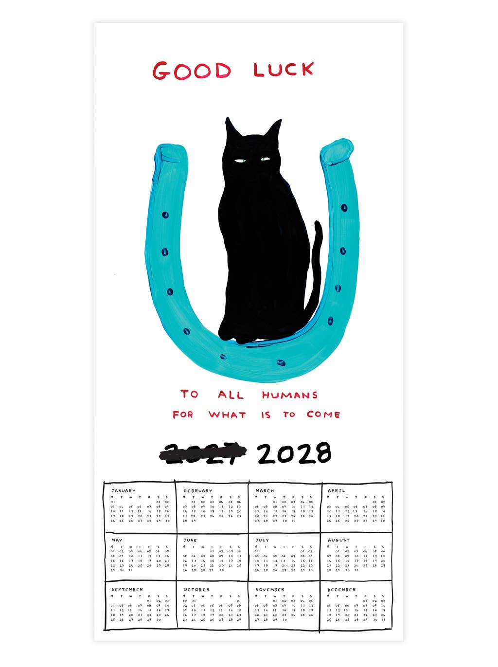David Shrigley Official 2027 Wall Calendar
