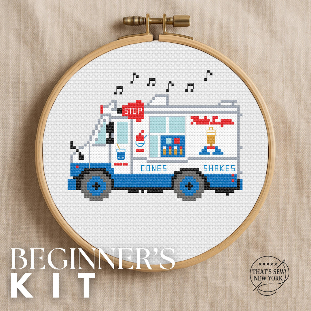 Mr. Softee Truck Cross Stitch Kit