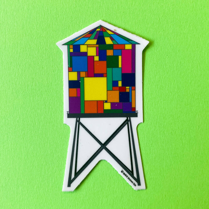 Water Tower Sticker - Vinyl Sticker
