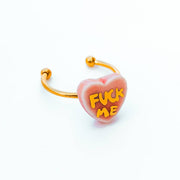 Conversation Heart Ring: Fuck Me