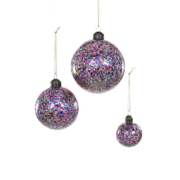 Confetti Bauble Set of 3 Ornaments