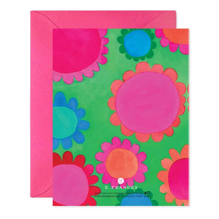 Flower Power Birthday Greeting Card