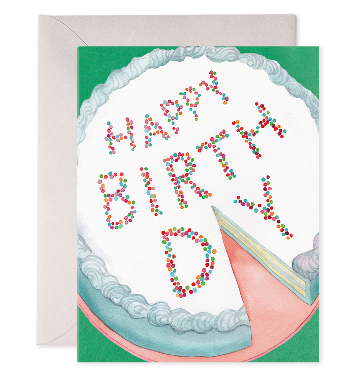 Cake Slice Birthday Greeting Card