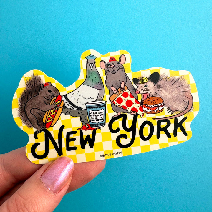New York City Animals Sticker