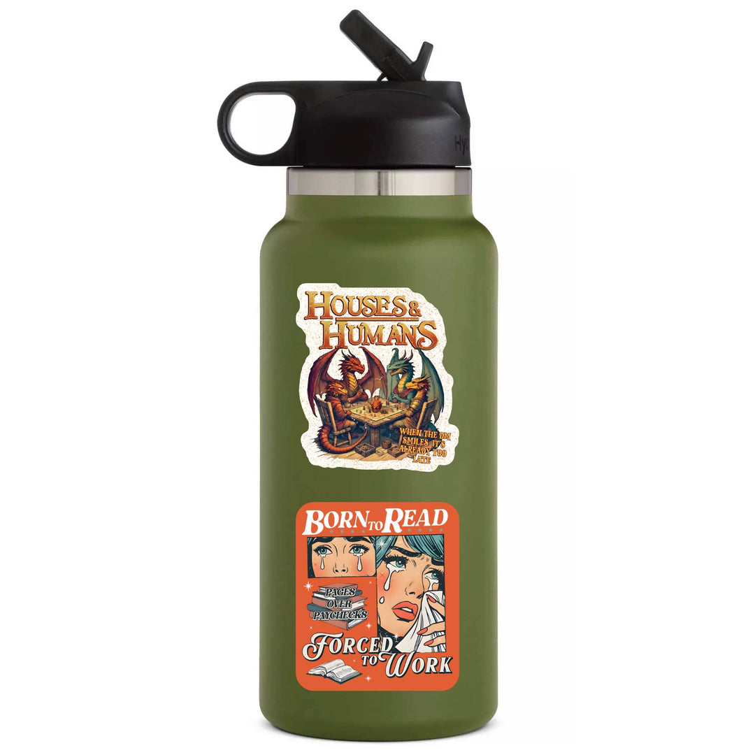 Book Read Funny Humor Lit Cute High Quality Vinyl Sticker