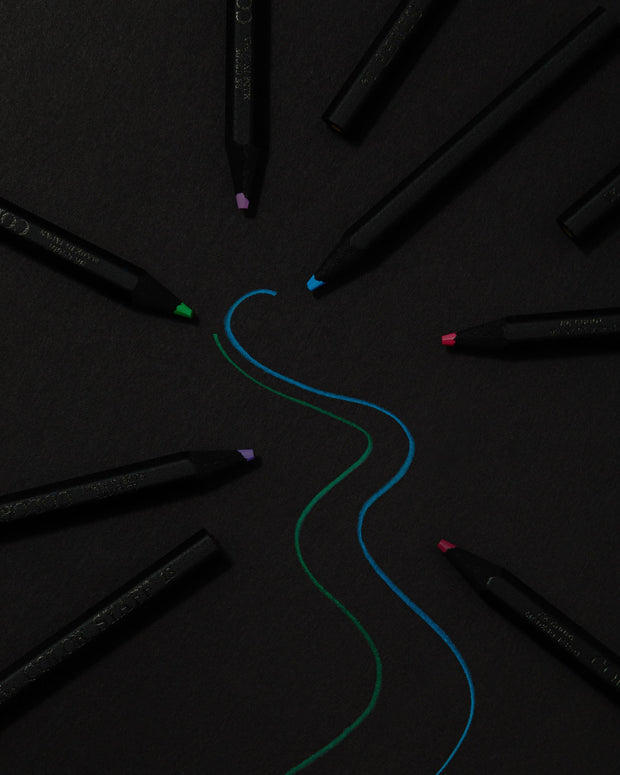 Black Wood Colored Pencil 36 color set