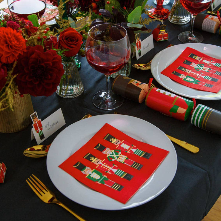 Red Nutcracker Christmas Napkins