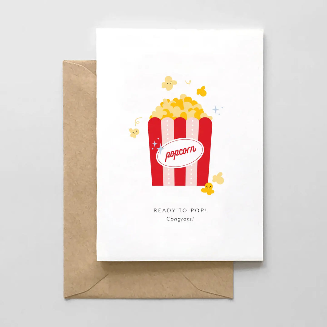 Ready To Pop! Baby Shower Card