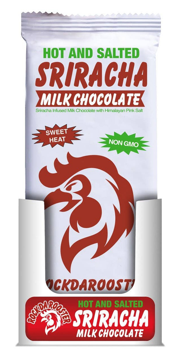 Hot and Salted Sriracha Milk Chocolate Bar, 2.5oz, 12ct