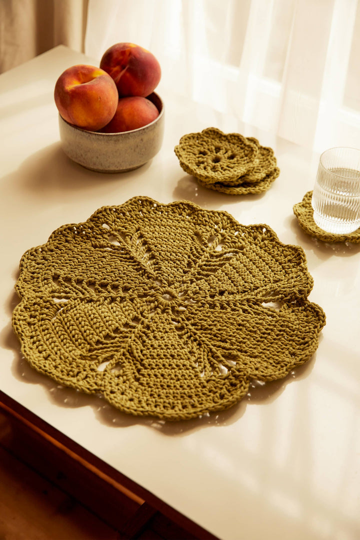 Mat & Coasters Crochet Kit - DMC Mindful Making