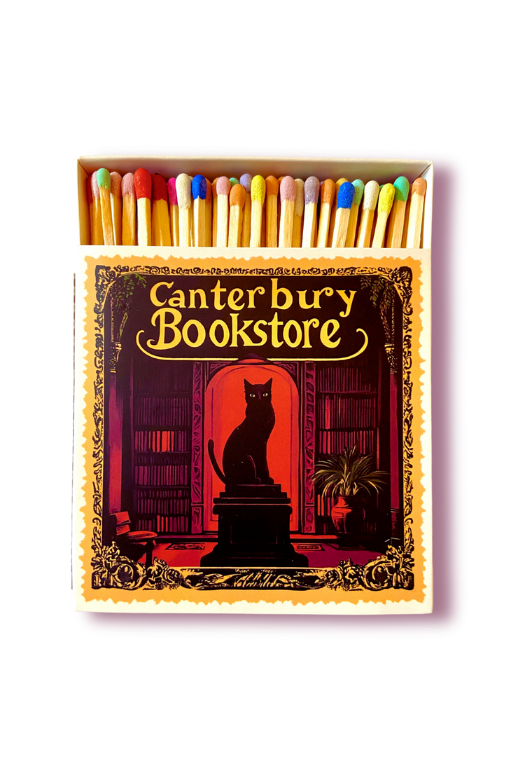 Canterbury Bookstore Black Cat Luxury Safety Match Box