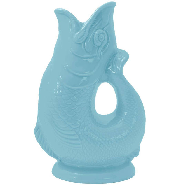 Pale Blue Gluggle Jug: Large