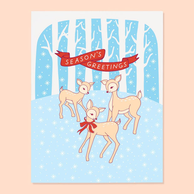 Fawn Holiday Card
