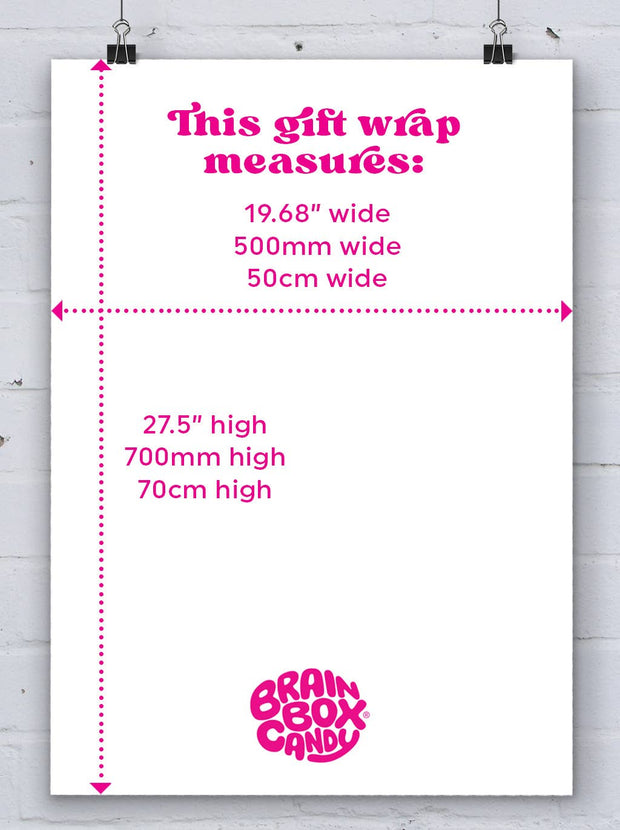 David Shrigley Gift Wrap Balloon **Pack of 2 Sheets Folded**