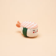 Shrimp Nigiri Squeaker Toy: White