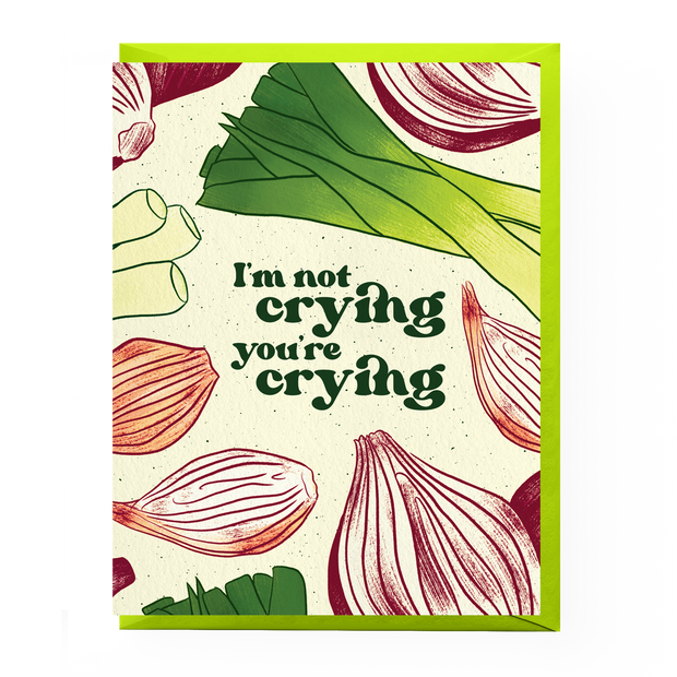 Crying Onions Congratulations Card