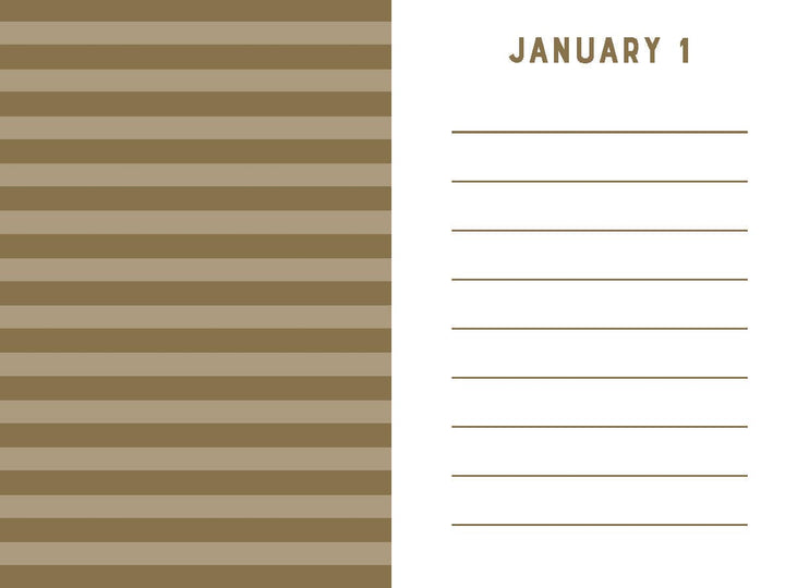 Navy Stripes Mini One Line a Day