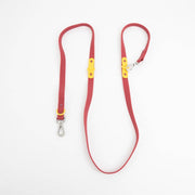 The Fritz Dog Leash | Leash wit Handle | Multi Dog Leash: Burgundy sun / Standard