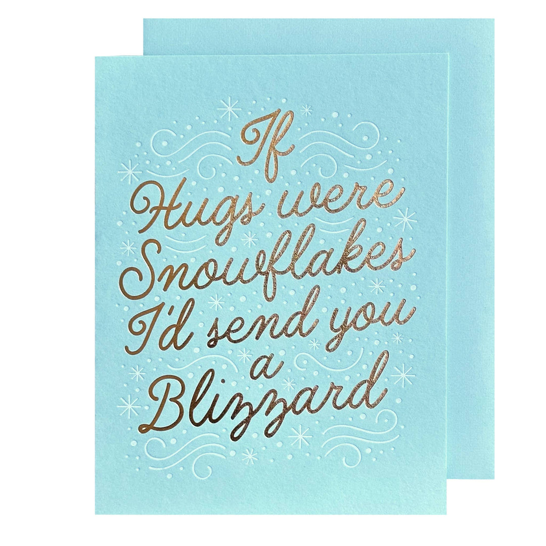If Hugs Were Snowflakes Thinking of You Card