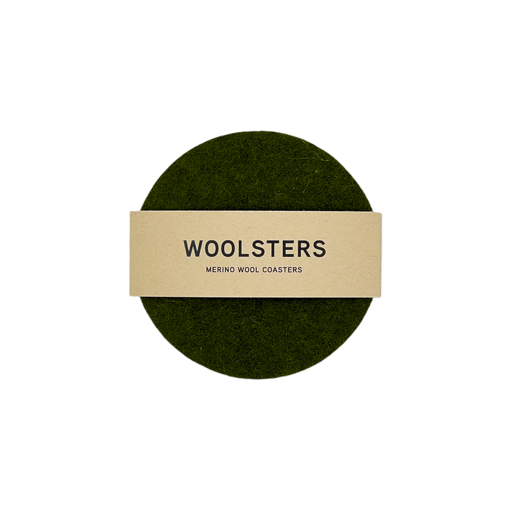 Woolsters - Merino Wool Coasters (4 per set): Cool Mix