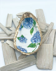 French Hydrangea Oyster Trinket Dish