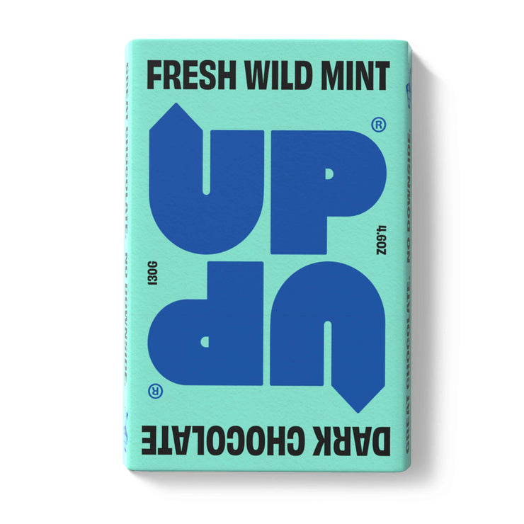 UP & UP Chocolate: Wild Mint Dark Chocolate Bar