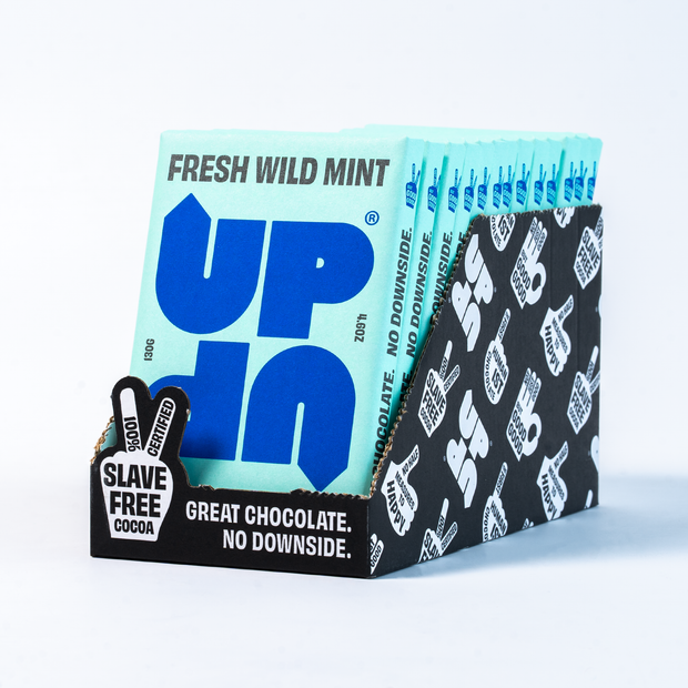 UP & UP Chocolate: Wild Mint Dark Chocolate Bar