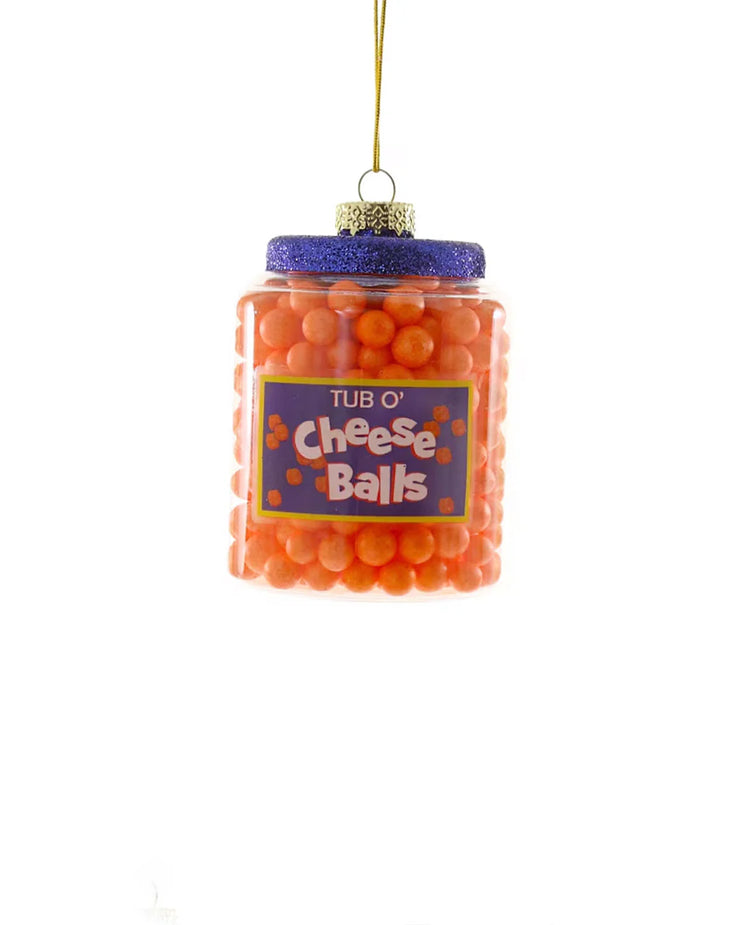 Tub of Cheese Balls Ornament