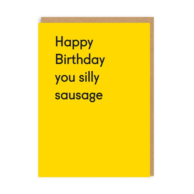 Silly Sausage Greeting Card