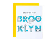 Brooklyn Font Greeting Card