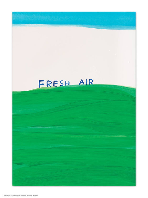 A6 Art Postcard By David Shrigley - Fresh Air