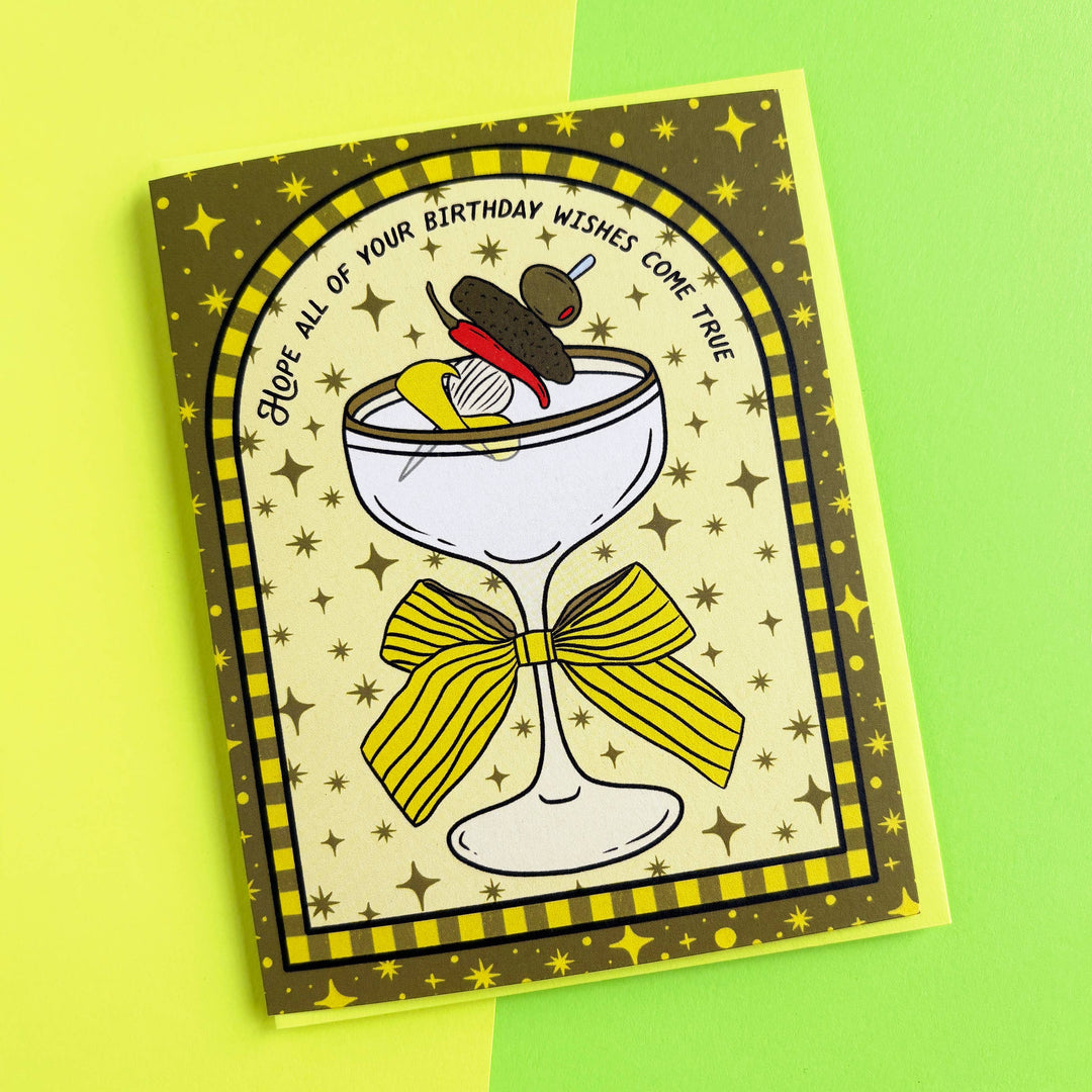 Extra Dirty Martini Birthday Card