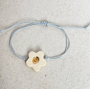 Daisy Charm Bracelet: Sand