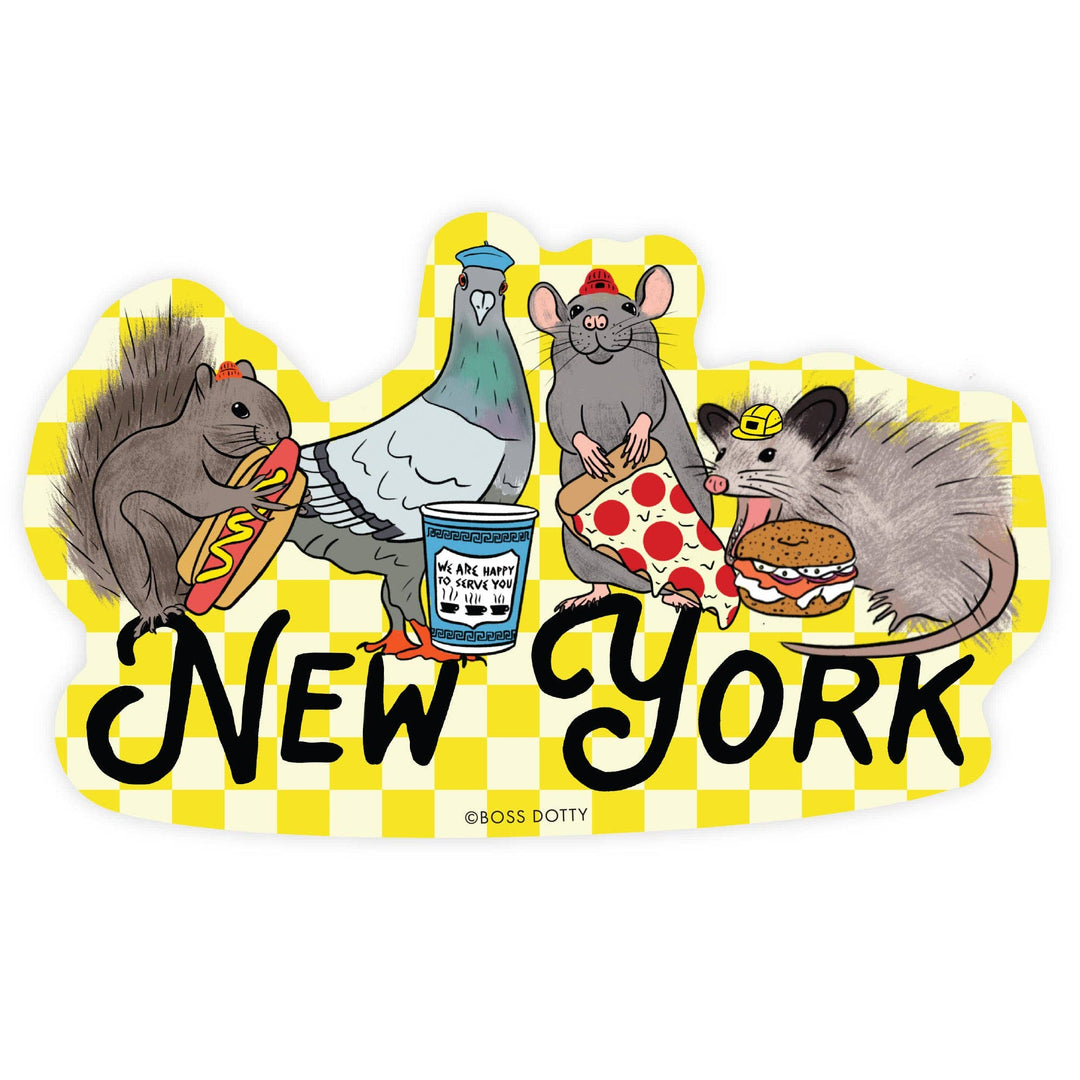 New York City Animals Sticker