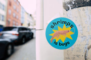 SHRIMPS IS BUGS Stickers - Set of 2