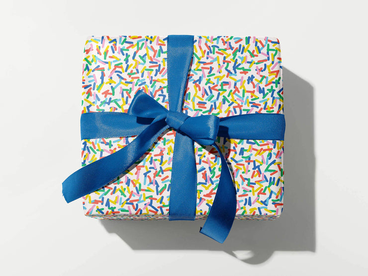 Loaded Sprinkles Gift Wrap Sheets or Roll: Rolled Set of 3 Sheets