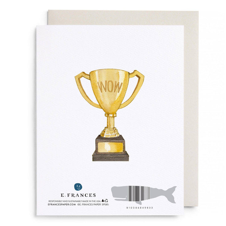 Blue Ribbon Congratulations Greeting Card