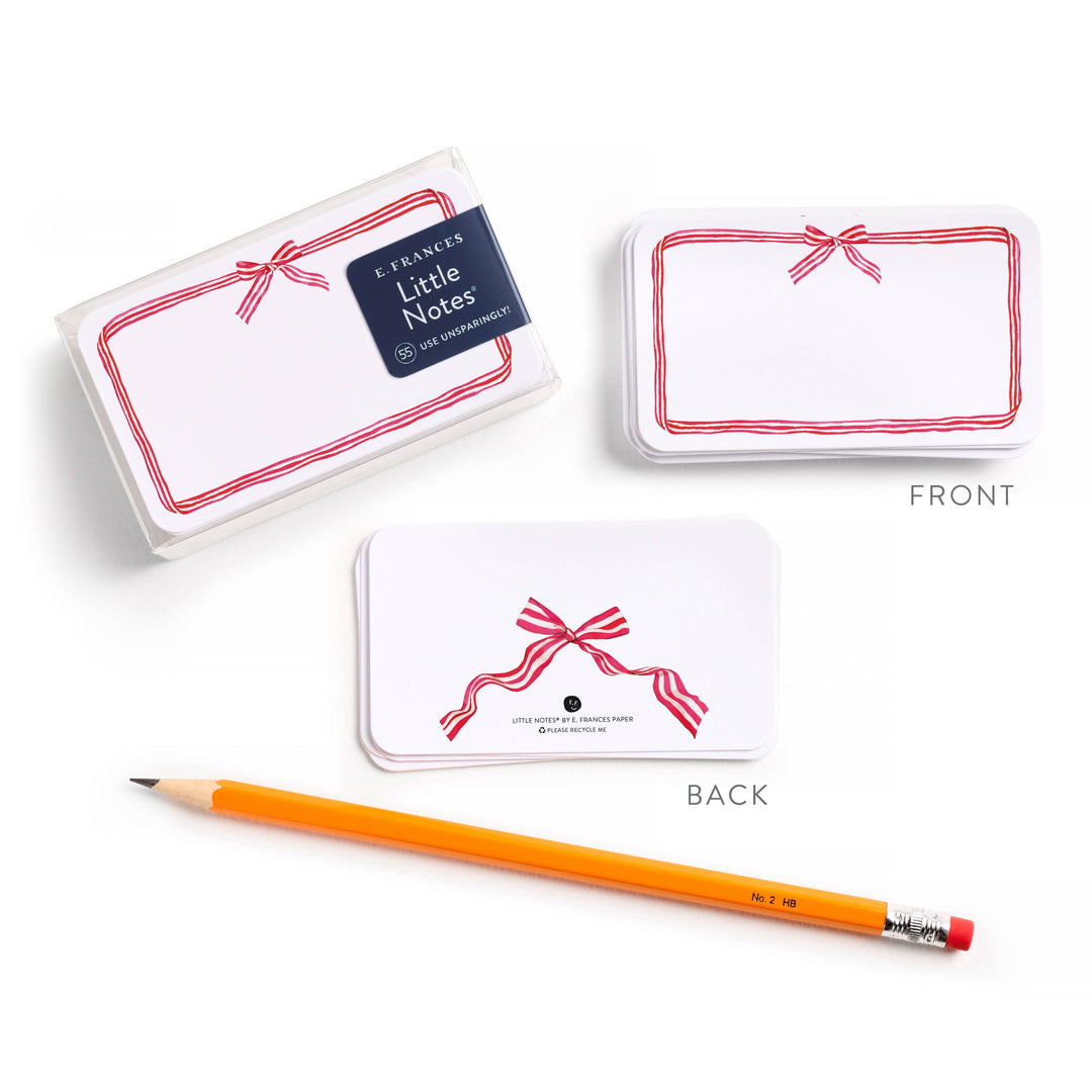 Red Ribbon Candy Little Notes® – Notecards, Set of 55