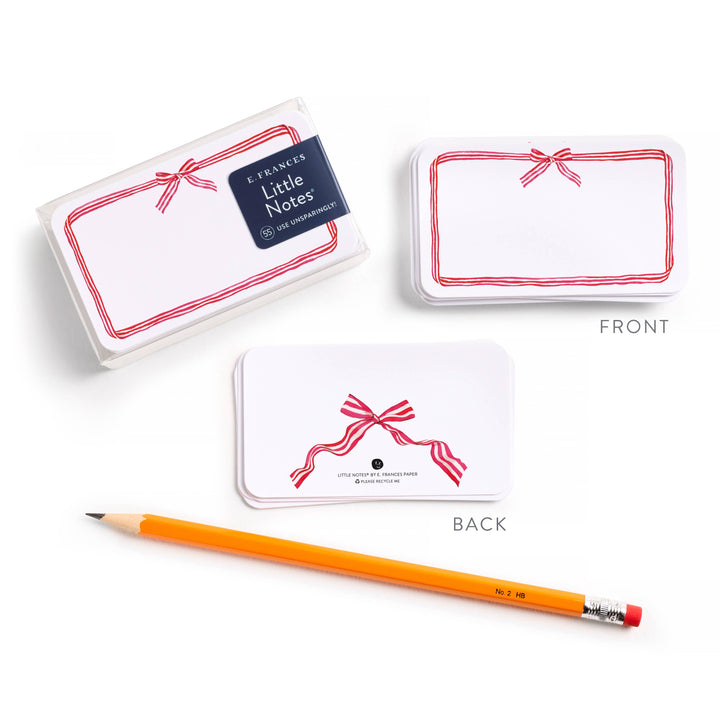Red Ribbon Candy Little Notes® – Notecards, Set of 55