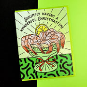 Shrimp Cocktail Holiday Card: Single card