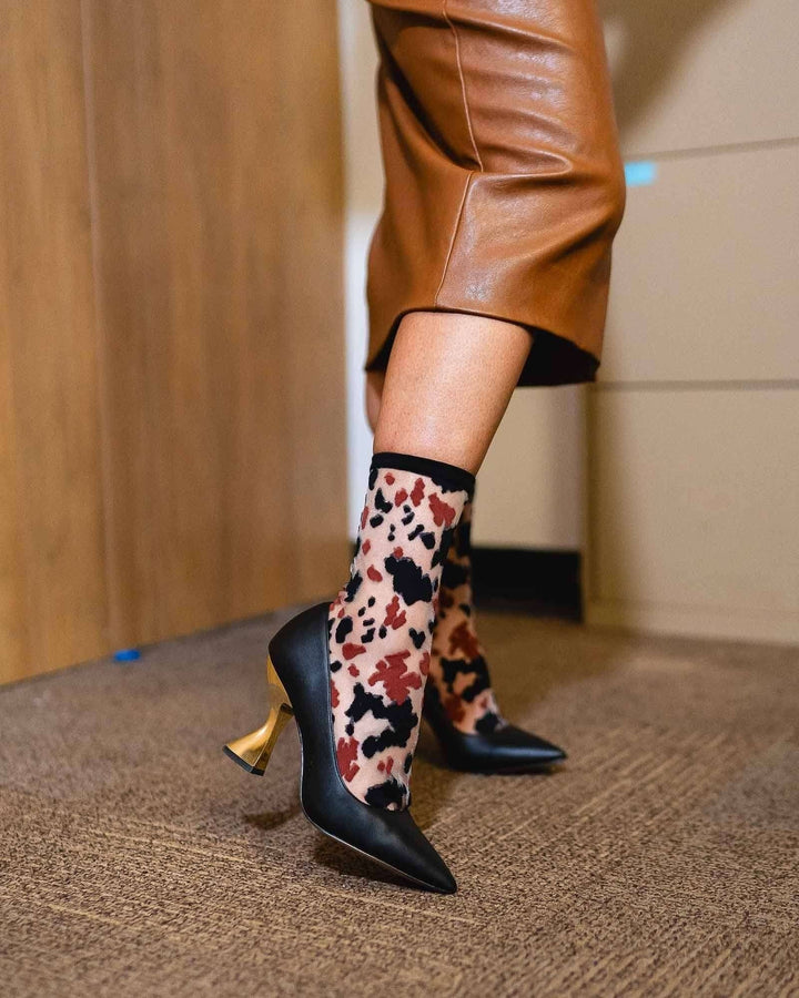 Cowgirl Chic Sheer Crew Sock